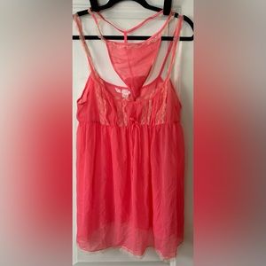 Coral babydoll set.